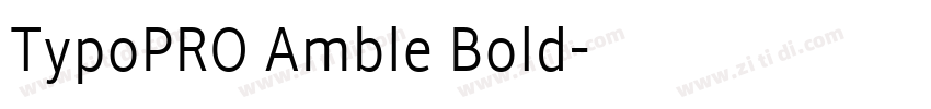 TypoPRO Amble Bold字体转换